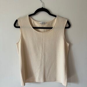 St. John Cream Tank Top